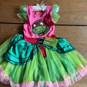 Teenage Mutant Ninja Turtles Pink and Green Tutu Dress